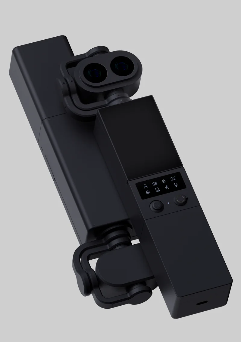 Modular Camera — A modular camera: its silhouette, construction and tactile housing details.